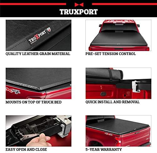 Truxedo Truxport Soft Roll Up Med Bead Tonneau כיסוי | 297701 | מתאים 2015 - 2023 FORD F -150